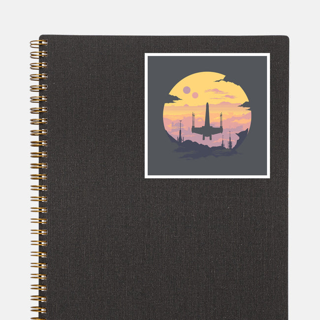 Rogue Fighter-None-Glossy-Sticker-rocketman_art