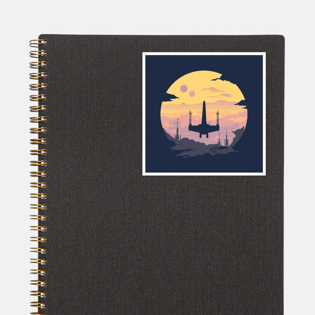 Rogue Fighter-None-Glossy-Sticker-rocketman_art