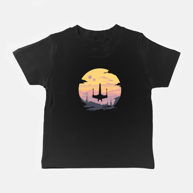 Rogue Fighter-Baby-Basic-Tee-rocketman_art