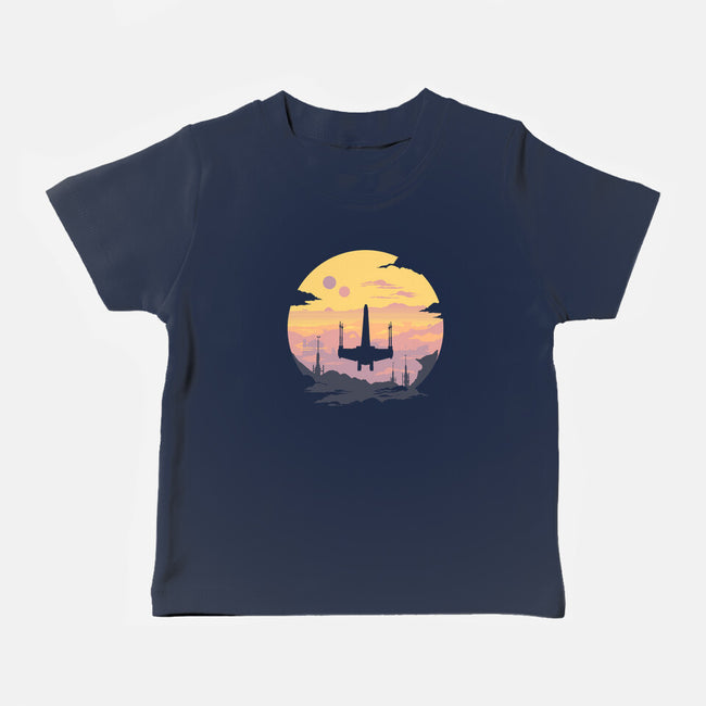 Rogue Fighter-Baby-Basic-Tee-rocketman_art