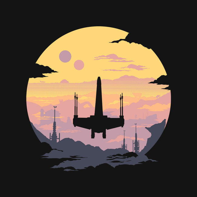 Rogue Fighter-Womens-Fitted-Tee-rocketman_art