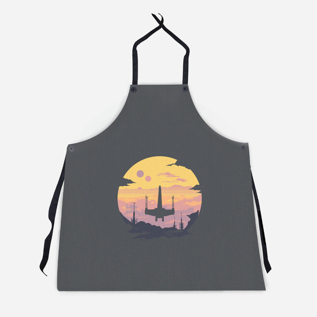 Rogue Fighter-Unisex-Kitchen-Apron-rocketman_art