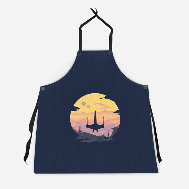 Rogue Fighter-Unisex-Kitchen-Apron-rocketman_art