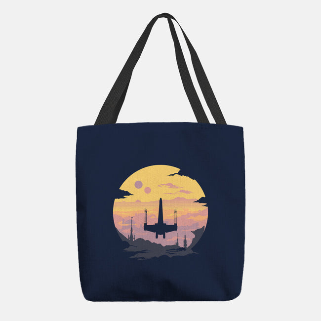 Rogue Fighter-None-Basic Tote-Bag-rocketman_art