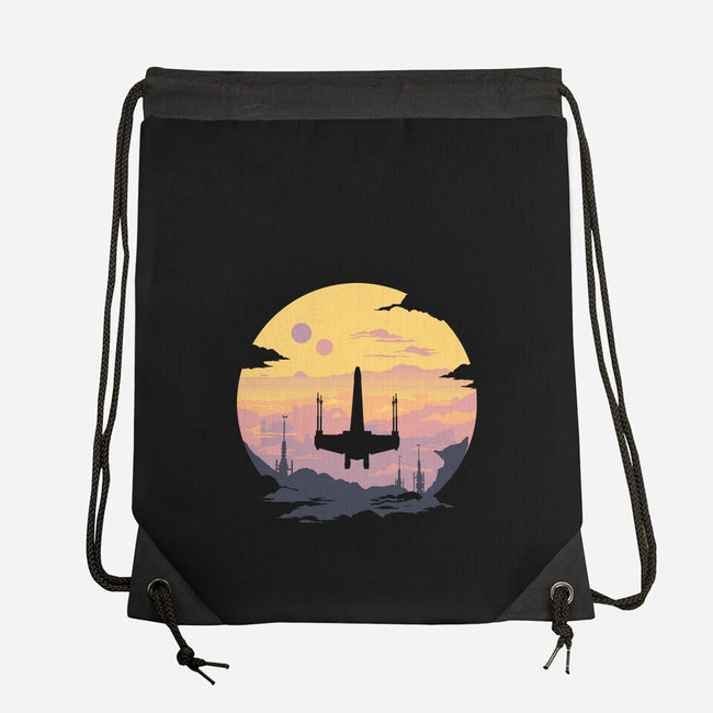 Rogue Fighter-None-Drawstring-Bag-rocketman_art