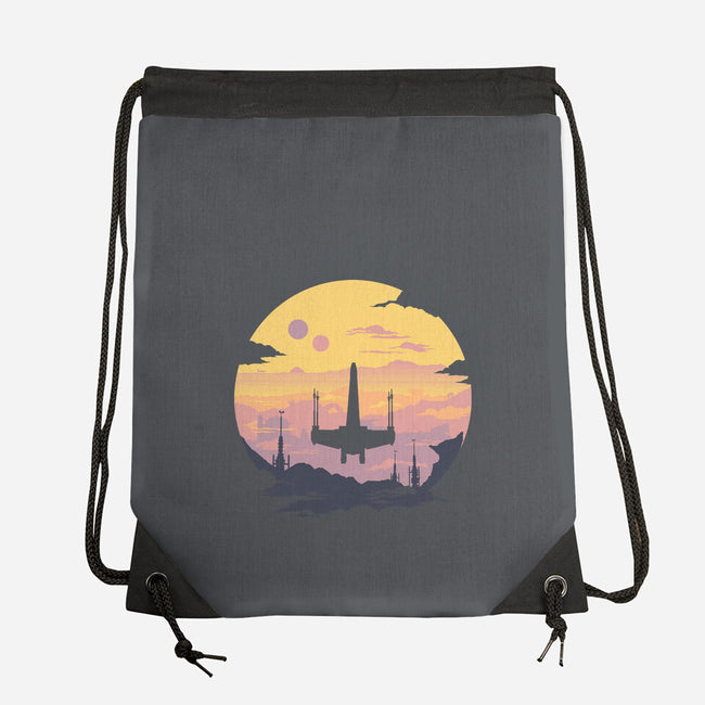 Rogue Fighter-None-Drawstring-Bag-rocketman_art