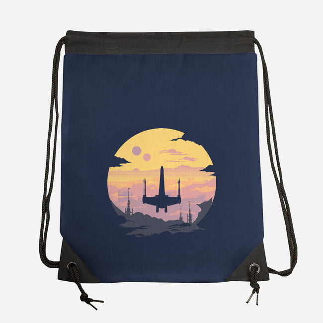 Rogue Fighter-None-Drawstring-Bag-rocketman_art