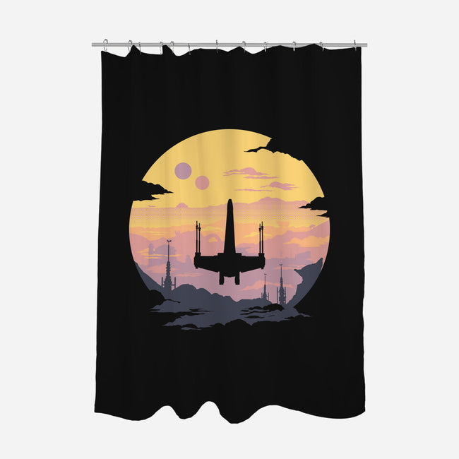 Rogue Fighter-None-Polyester-Shower Curtain-rocketman_art