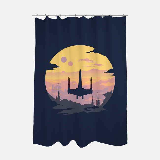Rogue Fighter-None-Polyester-Shower Curtain-rocketman_art
