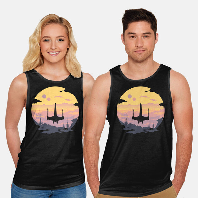Rogue Fighter-Unisex-Basic-Tank-rocketman_art