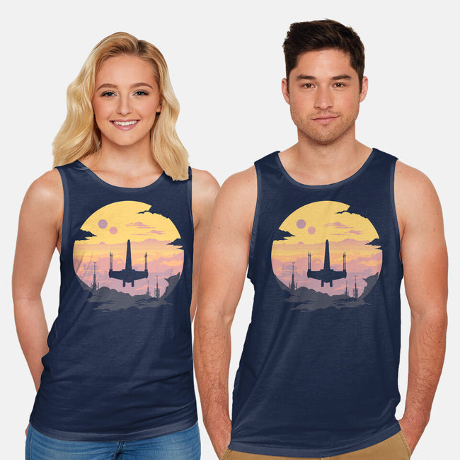 Rogue Fighter-Unisex-Basic-Tank-rocketman_art