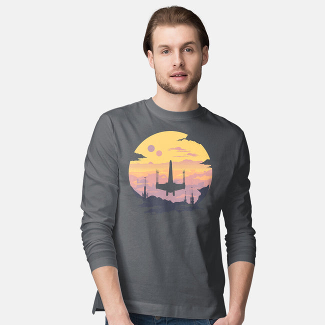 Rogue Fighter-Mens-Long Sleeved-Tee-rocketman_art