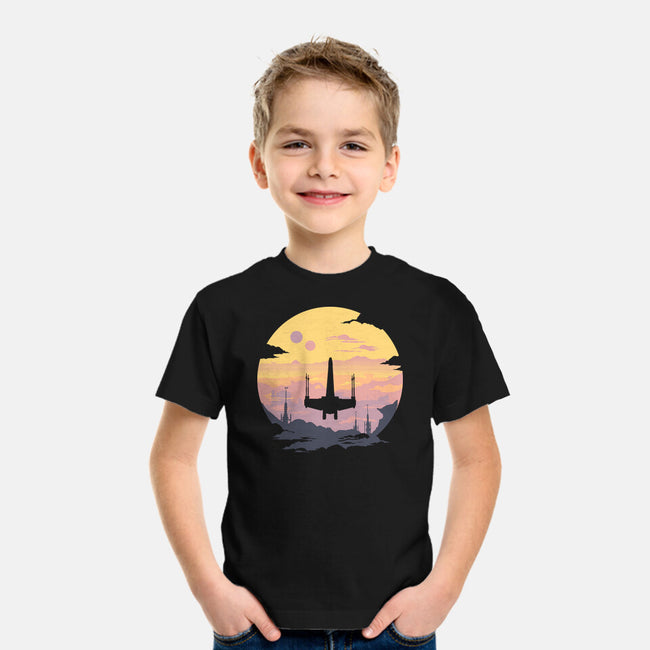 Rogue Fighter-Youth-Basic-Tee-rocketman_art