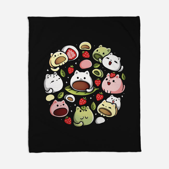 Mochi Kittens-None-Fleece-Blanket-Vallina84