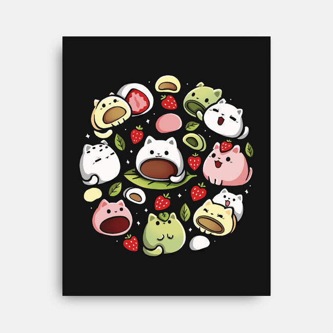 Mochi Kittens-None-Stretched-Canvas-Vallina84