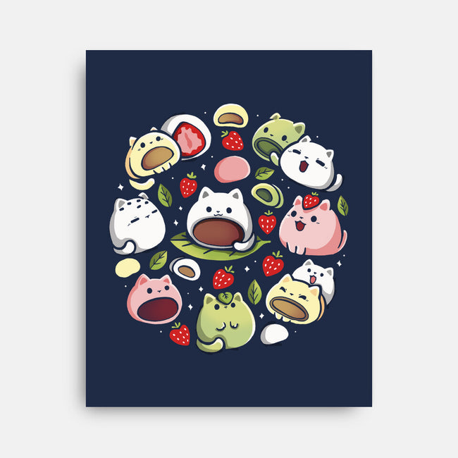 Mochi Kittens-None-Stretched-Canvas-Vallina84