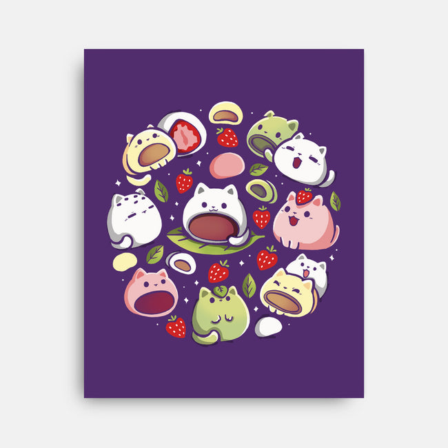 Mochi Kittens-None-Stretched-Canvas-Vallina84