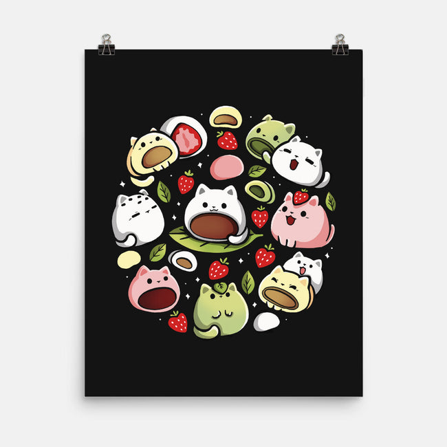 Mochi Kittens-None-Matte-Poster-Vallina84