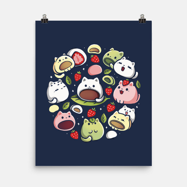 Mochi Kittens-None-Matte-Poster-Vallina84
