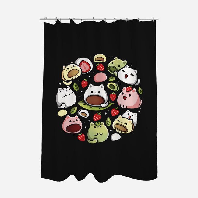 Mochi Kittens-None-Polyester-Shower Curtain-Vallina84