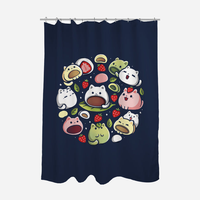 Mochi Kittens-None-Polyester-Shower Curtain-Vallina84