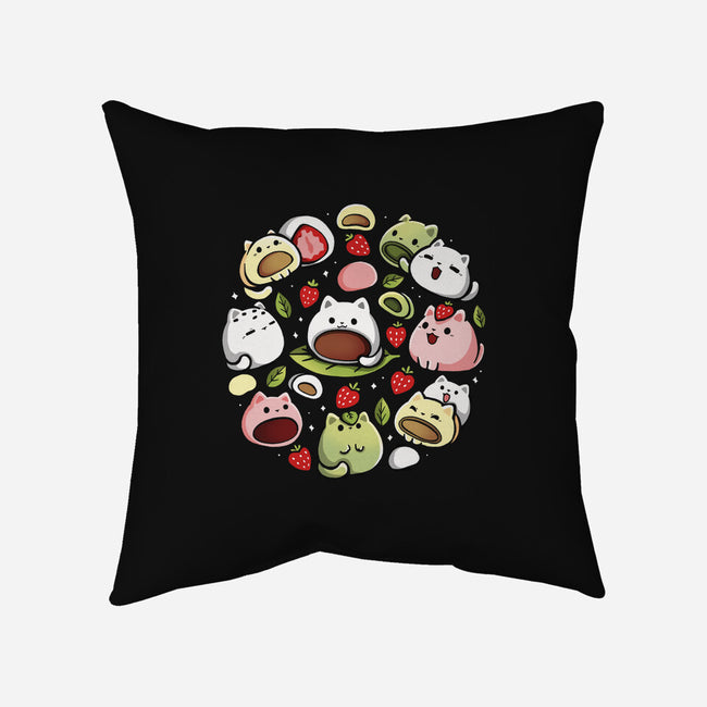 Mochi Kittens-None-Removable Cover w Insert-Throw Pillow-Vallina84