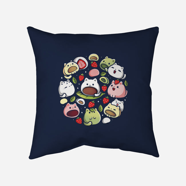 Mochi Kittens-None-Removable Cover w Insert-Throw Pillow-Vallina84