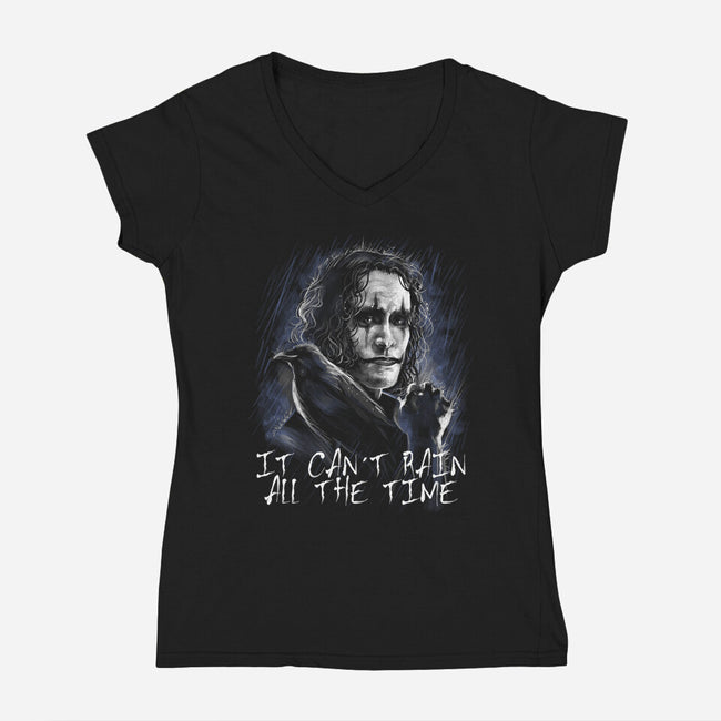 All The Time-Womens-V-Neck-Tee-zascanauta