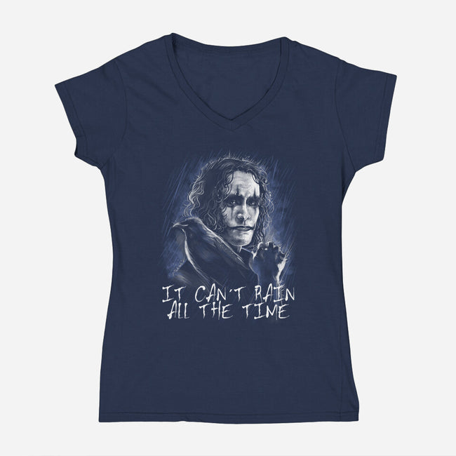 All The Time-Womens-V-Neck-Tee-zascanauta