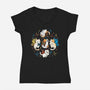 Fairy Kittens-Womens-V-Neck-Tee-Vallina84