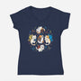 Fairy Kittens-Womens-V-Neck-Tee-Vallina84