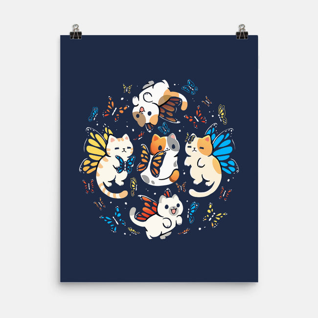 Fairy Kittens-None-Matte-Poster-Vallina84