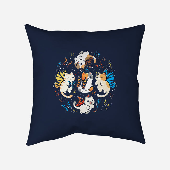 Fairy Kittens-None-Removable Cover w Insert-Throw Pillow-Vallina84