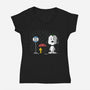 Good Neighbor-Womens-V-Neck-Tee-zachterrelldraws