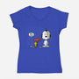 Good Neighbor-Womens-V-Neck-Tee-zachterrelldraws