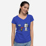 Good Neighbor-Womens-V-Neck-Tee-zachterrelldraws