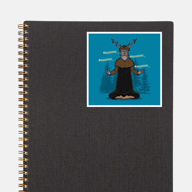 The Knight Who Practices Yoga-None-Glossy-Sticker-Boggs Nicolas