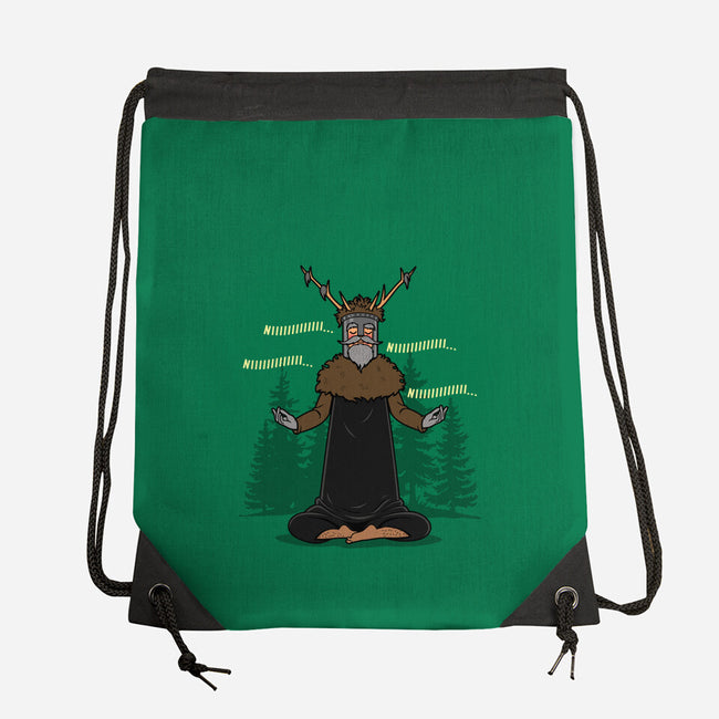 The Knight Who Practices Yoga-None-Drawstring-Bag-Boggs Nicolas
