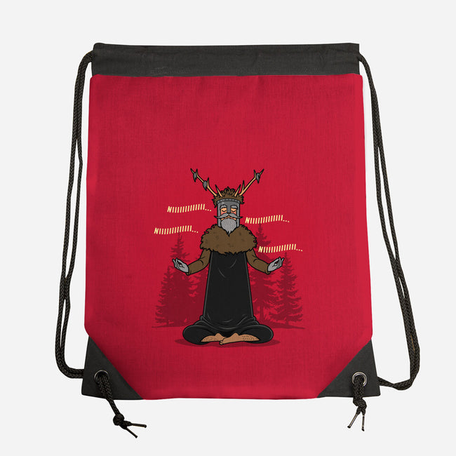 The Knight Who Practices Yoga-None-Drawstring-Bag-Boggs Nicolas
