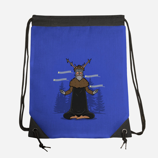 The Knight Who Practices Yoga-None-Drawstring-Bag-Boggs Nicolas