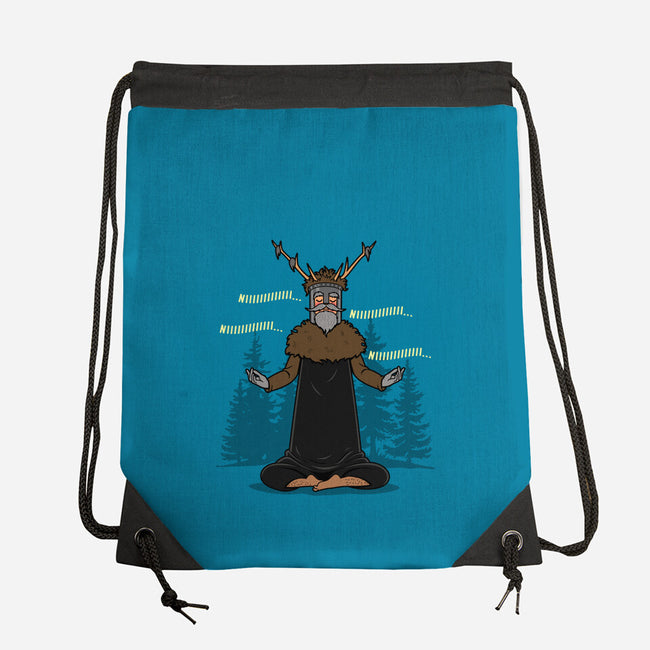 The Knight Who Practices Yoga-None-Drawstring-Bag-Boggs Nicolas