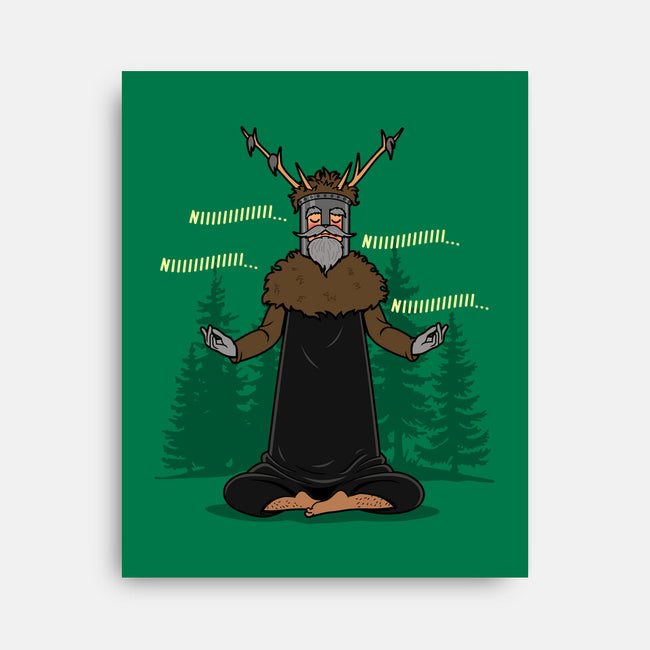 The Knight Who Practices Yoga-None-Stretched-Canvas-Boggs Nicolas
