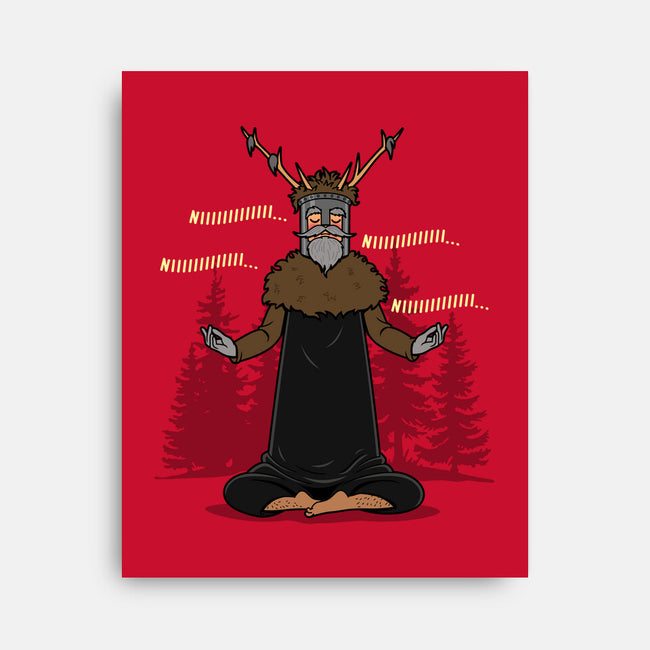 The Knight Who Practices Yoga-None-Stretched-Canvas-Boggs Nicolas