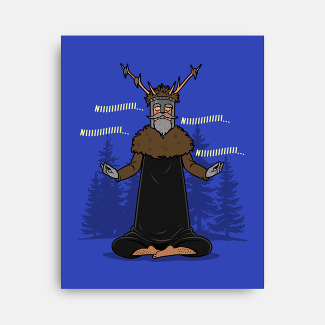 The Knight Who Practices Yoga-None-Stretched-Canvas-Boggs Nicolas