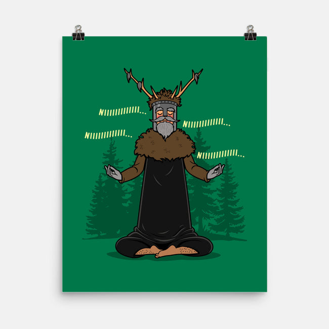 The Knight Who Practices Yoga-None-Matte-Poster-Boggs Nicolas