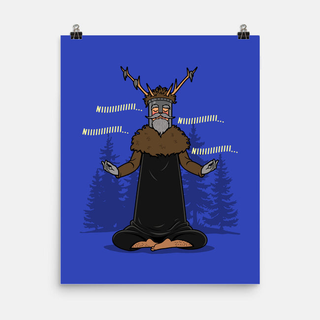 The Knight Who Practices Yoga-None-Matte-Poster-Boggs Nicolas
