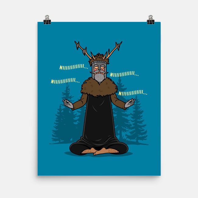 The Knight Who Practices Yoga-None-Matte-Poster-Boggs Nicolas