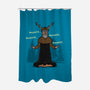 The Knight Who Practices Yoga-None-Polyester-Shower Curtain-Boggs Nicolas