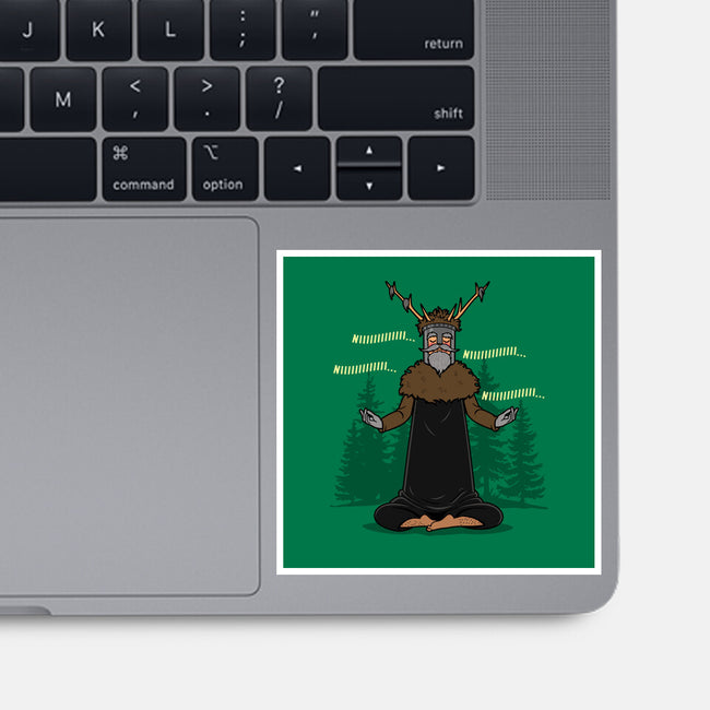 The Knight Who Practices Yoga-None-Glossy-Sticker-Boggs Nicolas