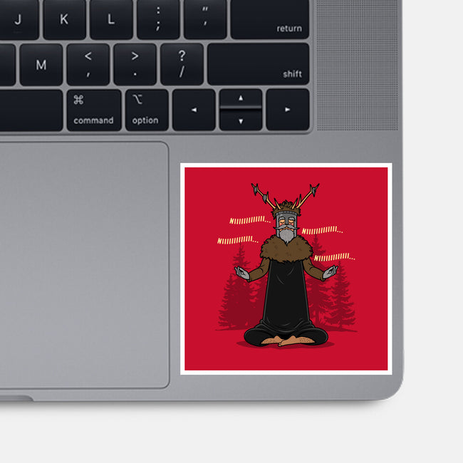 The Knight Who Practices Yoga-None-Glossy-Sticker-Boggs Nicolas